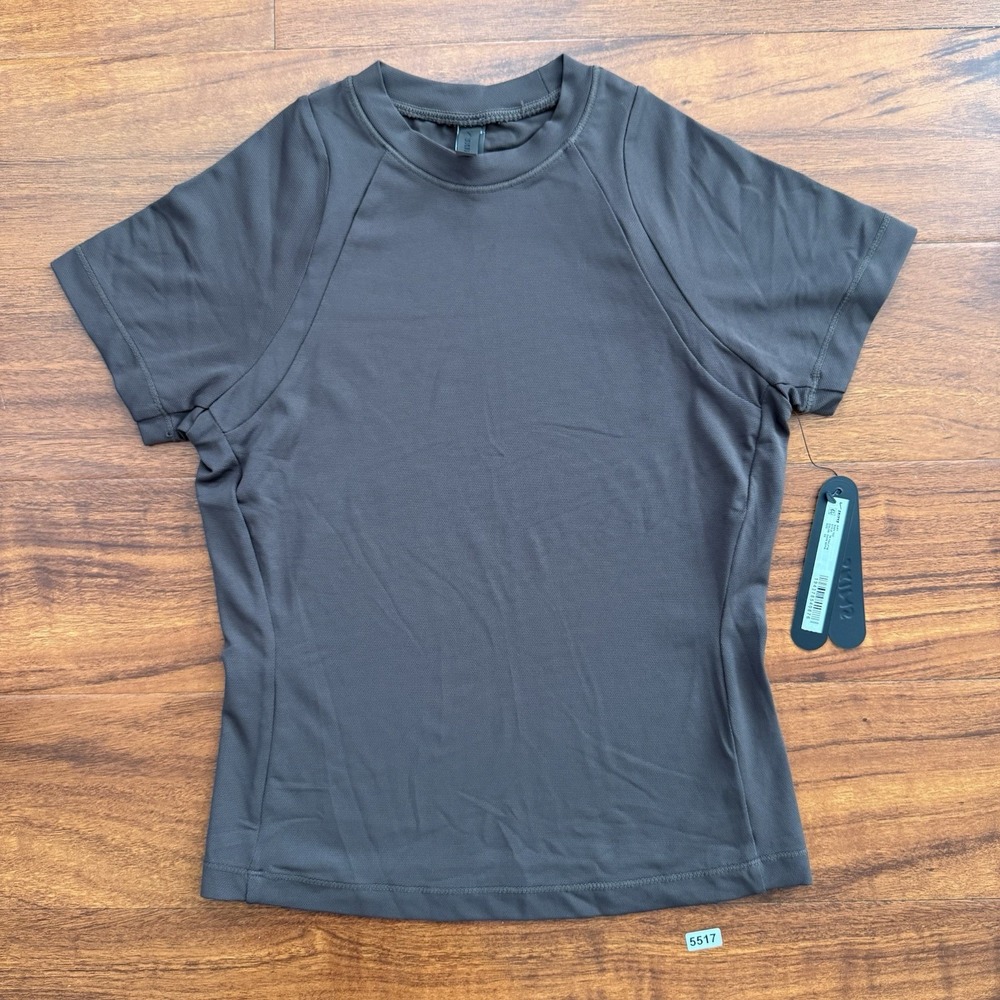 NikeSKIMS Skims Airy Baby Tee Dark Sepia Size XS NWT